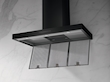 PUR98W Matte Black rangehood product photo Back View S