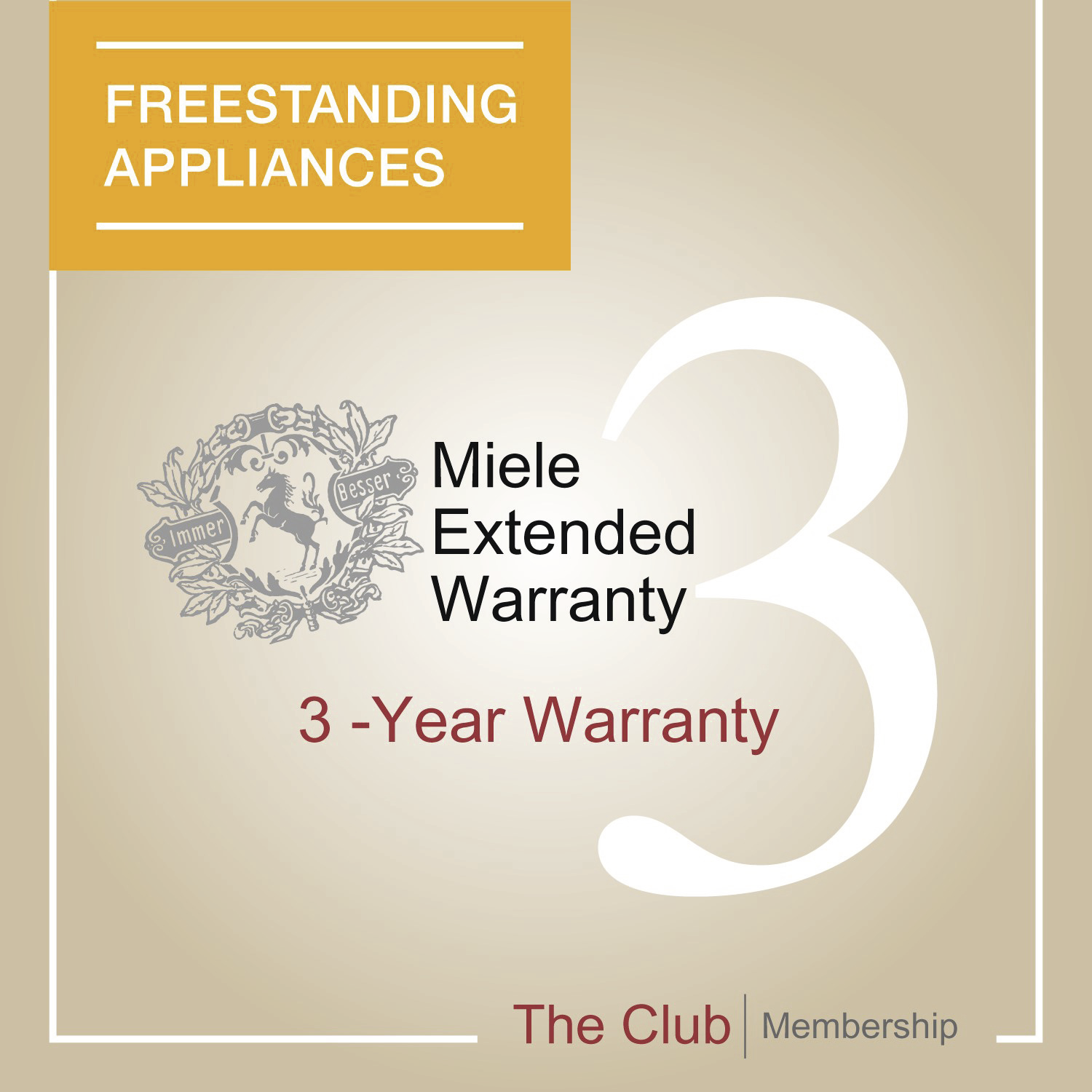Early bird offer: 3-year warranty & Club Membership (FS) product photo Front View L