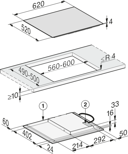 KM 7220 FL Induction Cooktop product photo Missing translation L