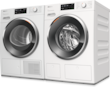 Laundry Set: WWI860 WPS PWash&TDos&9kg washing machine & TWL 780 WP EcoSpeed&Steam&9kg T1 heat-pump dryer product photo Back View S