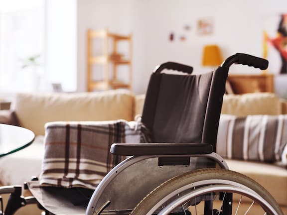 Wheelchair in care home