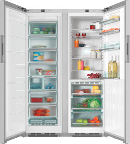 Refrigerator and Freezer Set: KS 28463 D and FNS 28463 E product photo Front View L