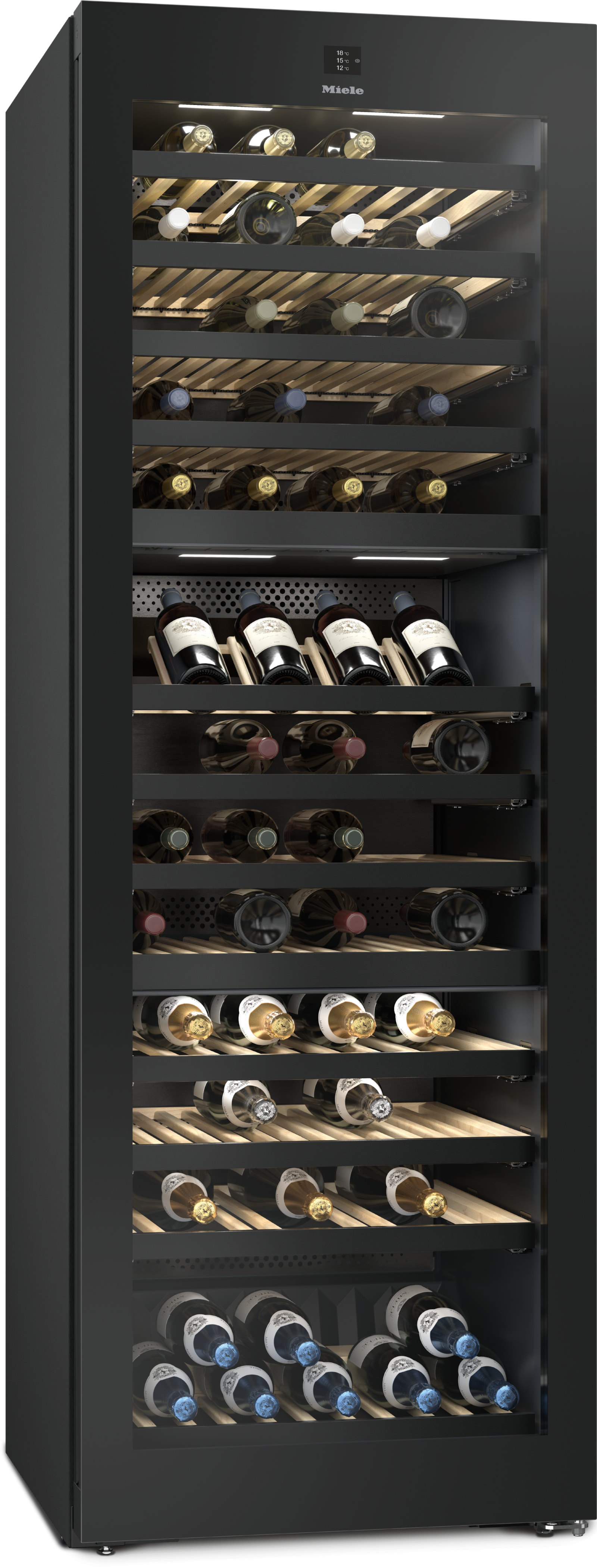 Refrigeration - KWT 4995 F Obsidian Black glass - 1