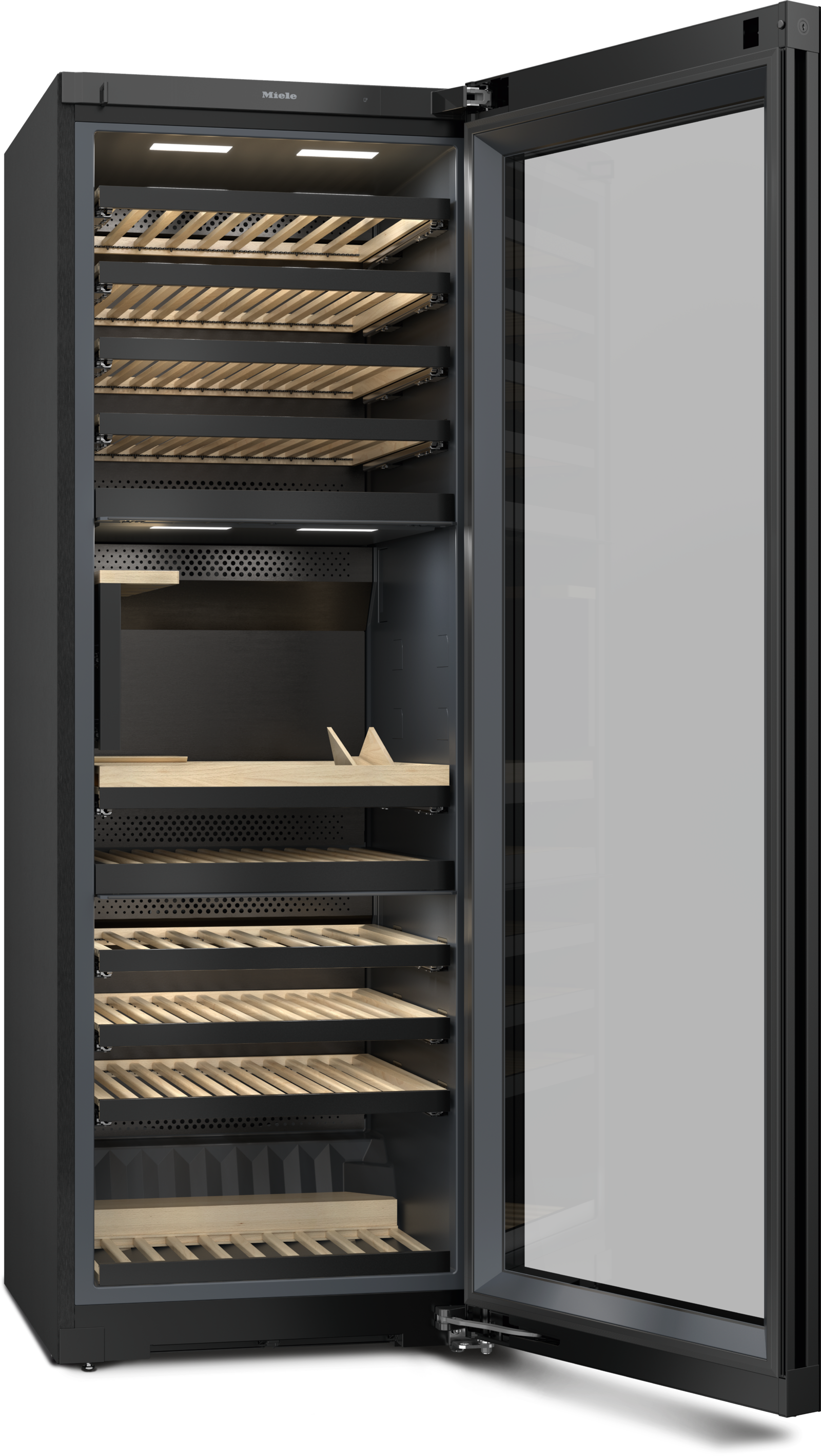Refrigeration - KWT 4999 F Obsidian Black glass - 2