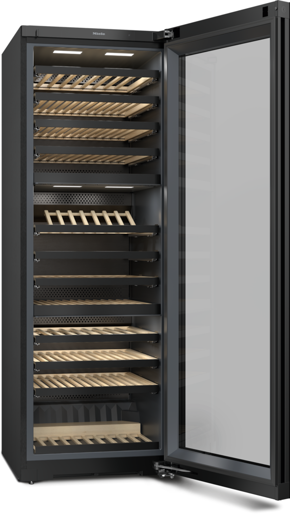 Refrigeration - KWT 4995 F Obsidian Black glass - 2