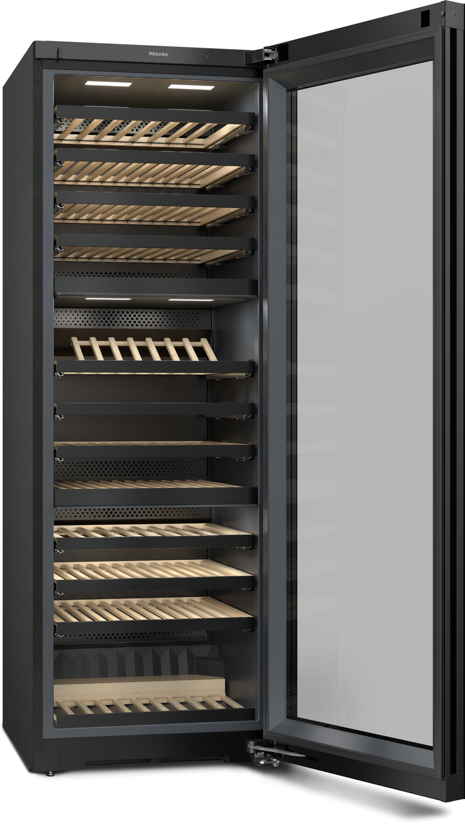 Refrigeration - KWT 4995 F Obsidian Black glass - 2