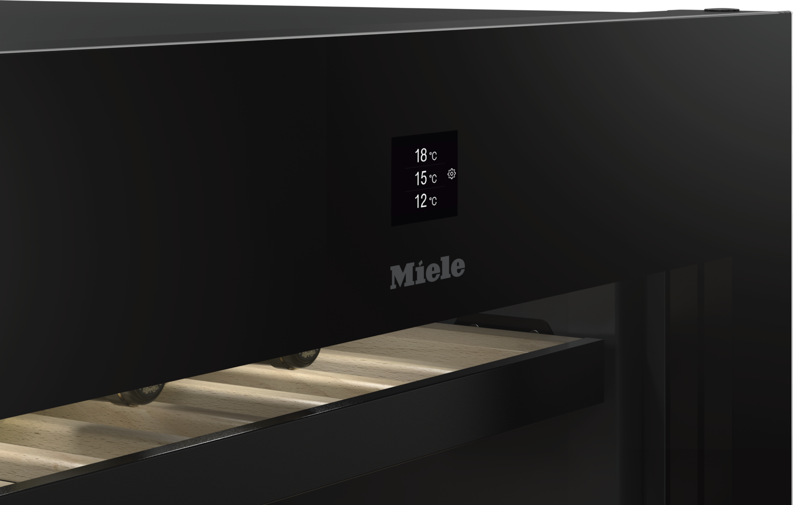Refrigeration - KWT 4999 F Obsidian Black glass - 4