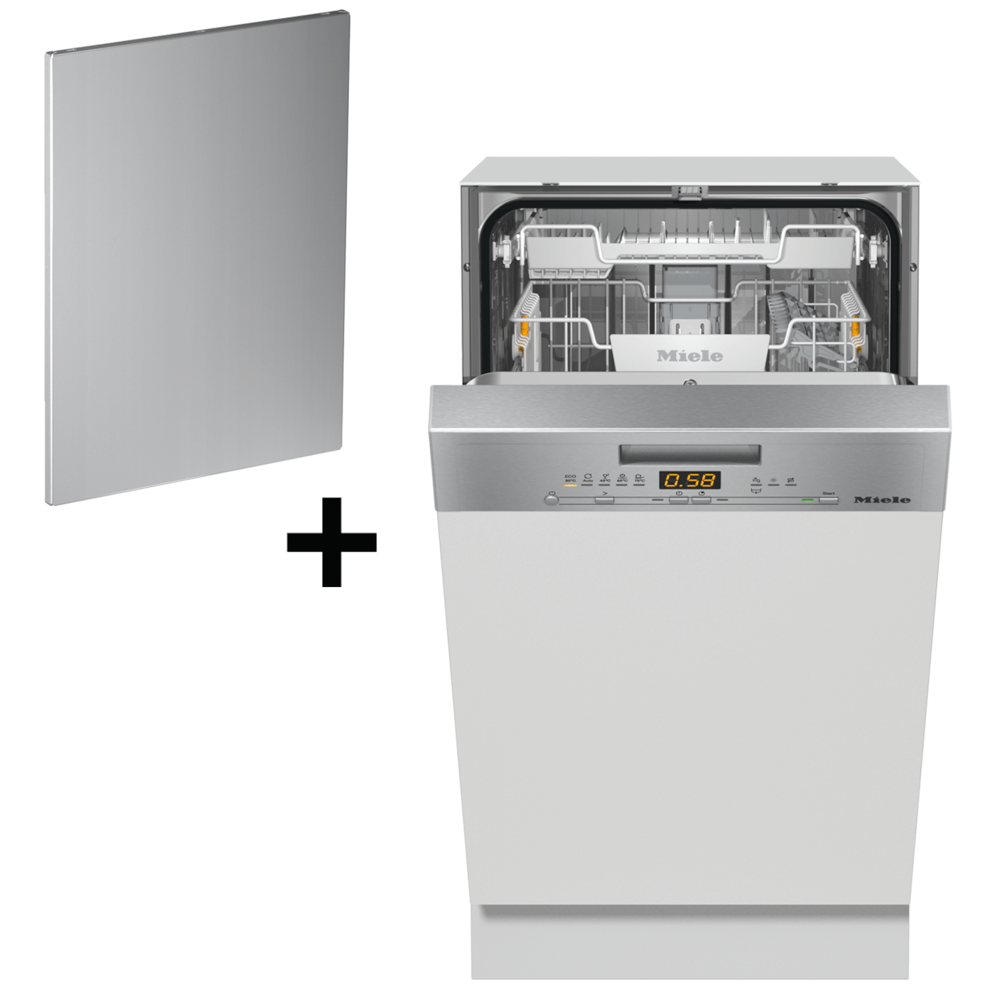 【6月頃入荷予定】【ドアキットセット】食器洗い機 G 5434 SCi（ステンレス/45cm）(送料27500込) product photo Front View ZOOM