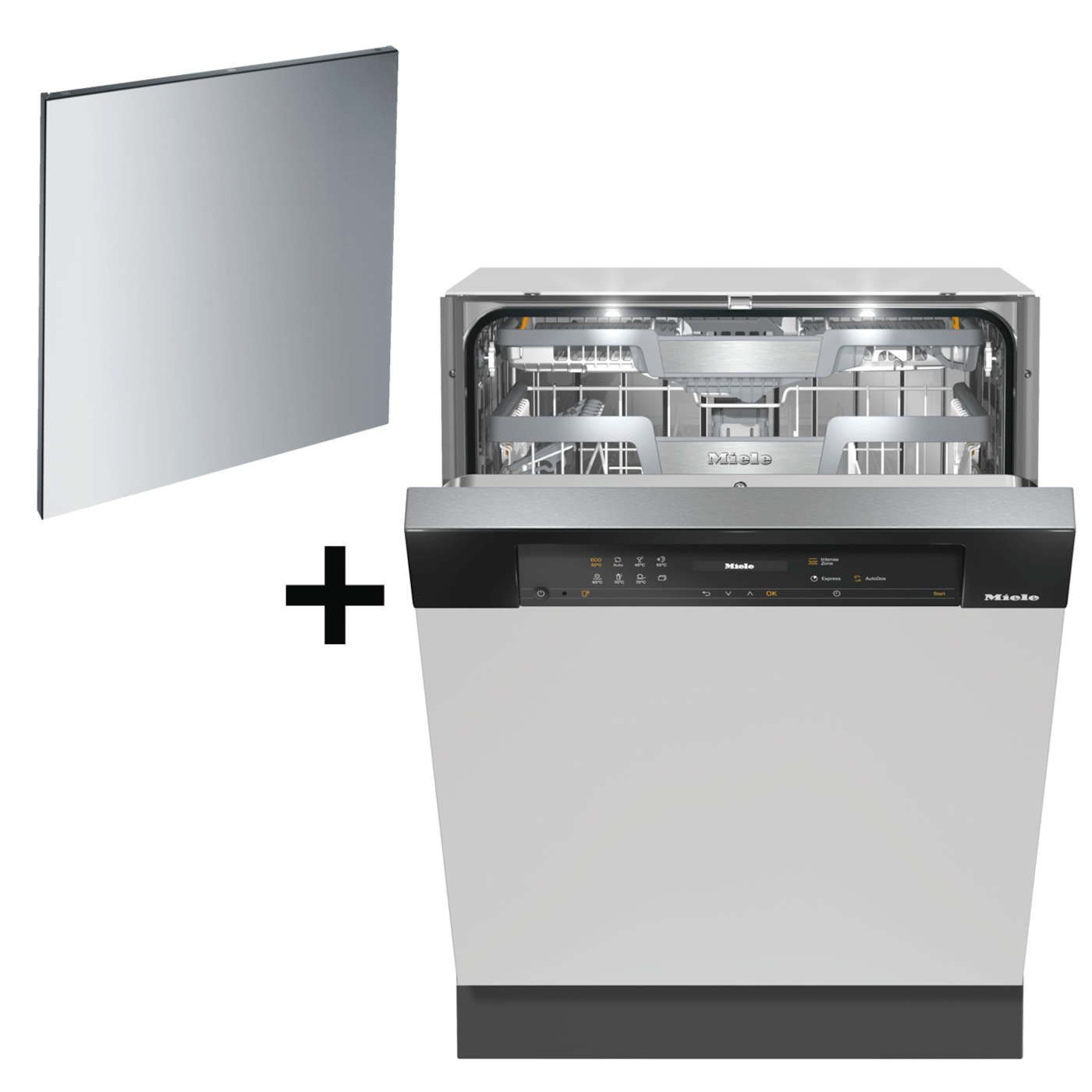 【ドアキットセット】食器洗い機 G 7514 C SCi AutoDos  (ブラック/60CM)(送料27500込) product photo Front View ZOOM