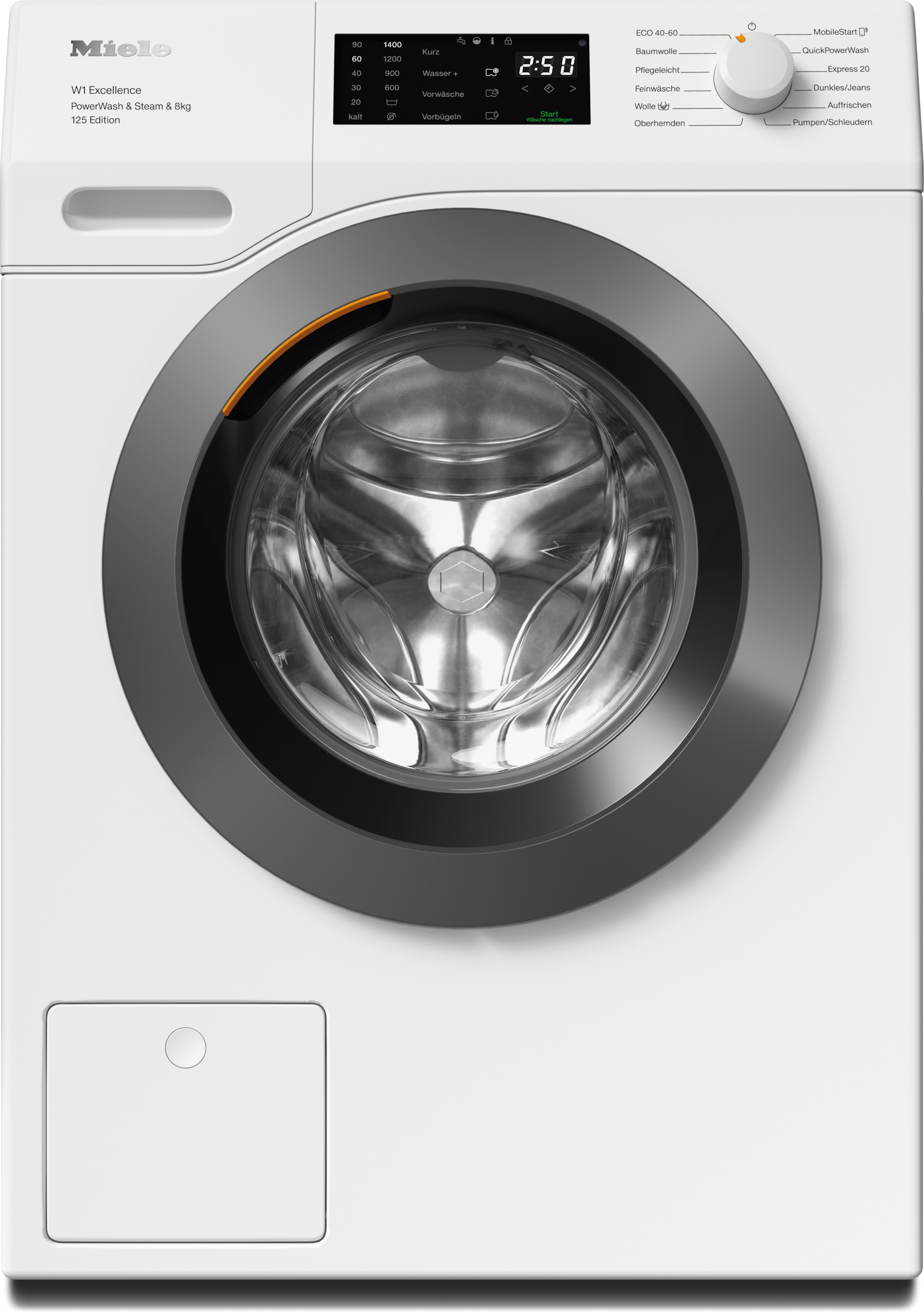 Waschmaschinen - WEB395 WPS 125 Edition Lotosweiß - 1