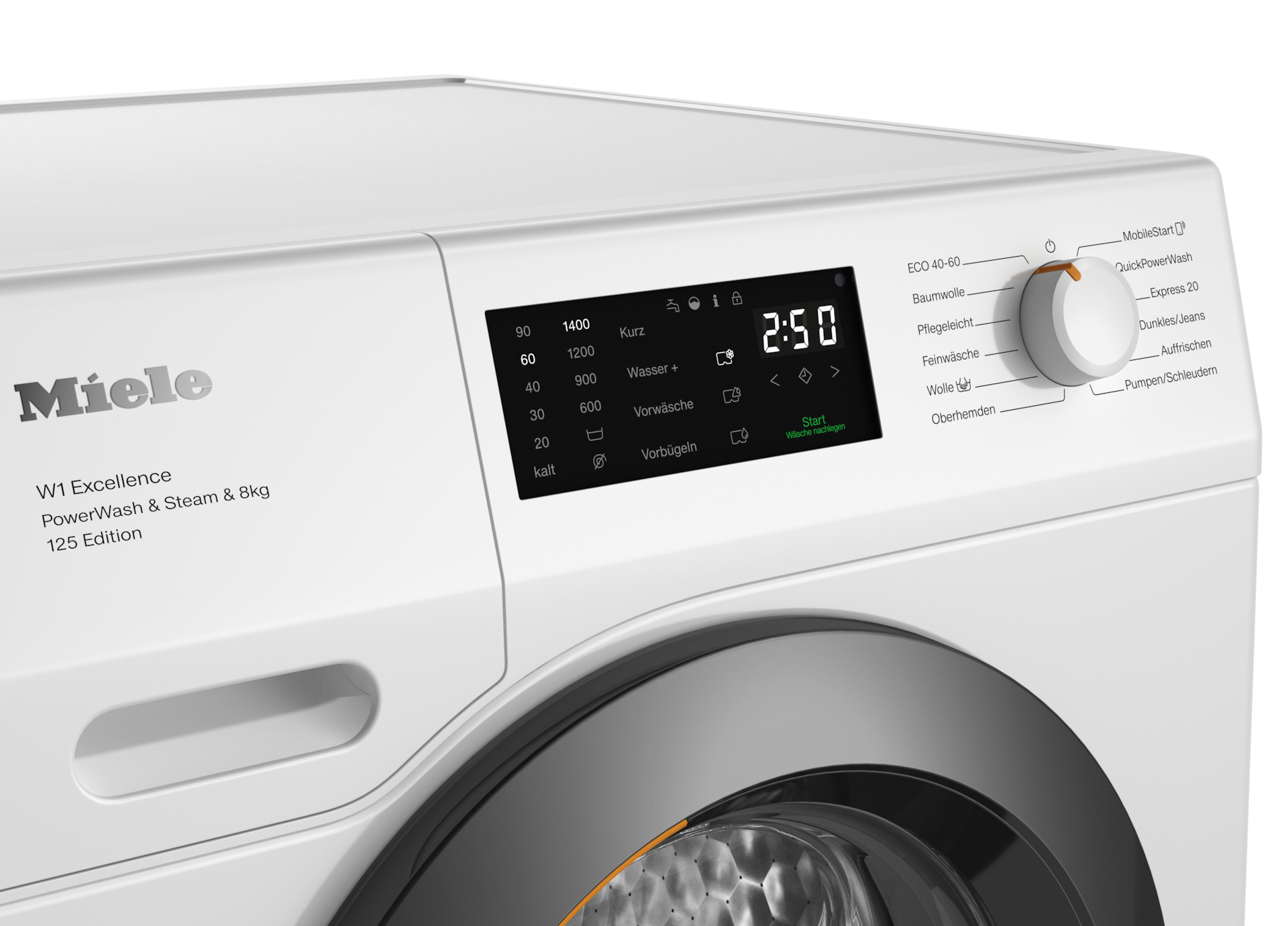 Waschmaschinen - WEB395 WPS 125 Edition Lotosweiß - 3
