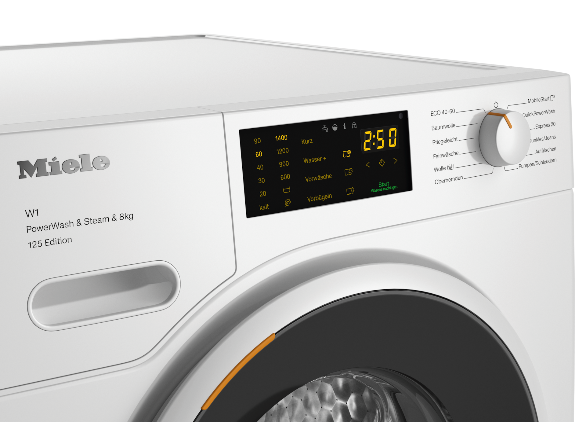 Waschmaschinen - WWB380 WPS 125 Edition Lotosweiß - 3