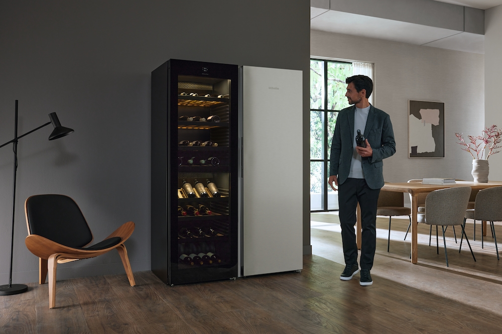 Miele - KWTS 4785 F Obsidiaanzwart glas – Wijnklimaatkasten
