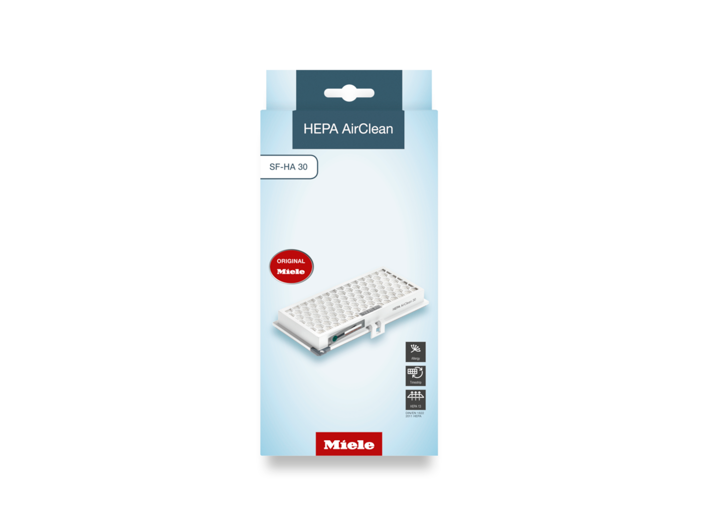 SF-HA 30 HEPA AirClean filter with TimeStrip® product photo Front View2 ZOOM