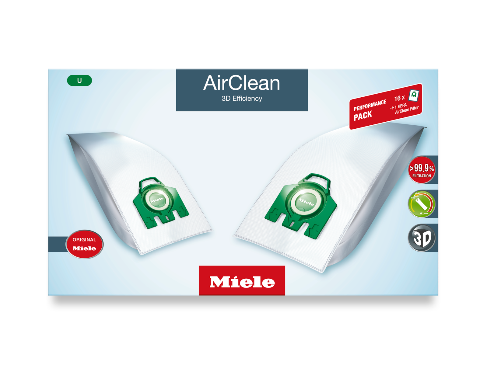 Accessories/Consumables (A&C) - U HA30 Performance AirClean 3D - 1