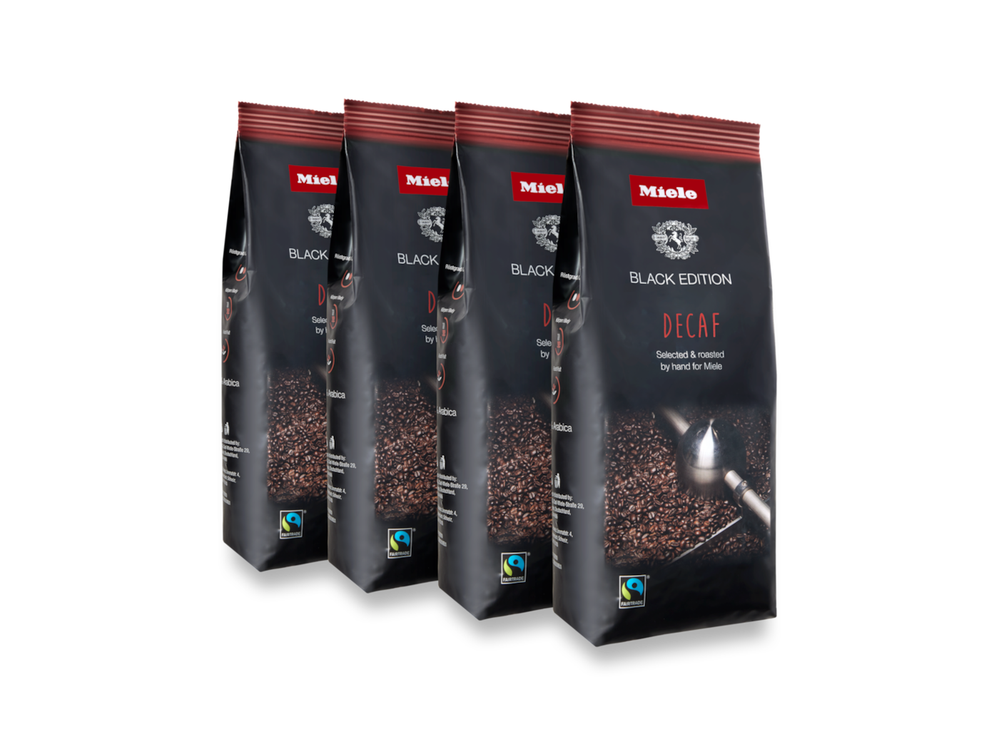 Miele Black Edition DECAF 4x250g BIO Decaf product photo Front View2 ZOOM