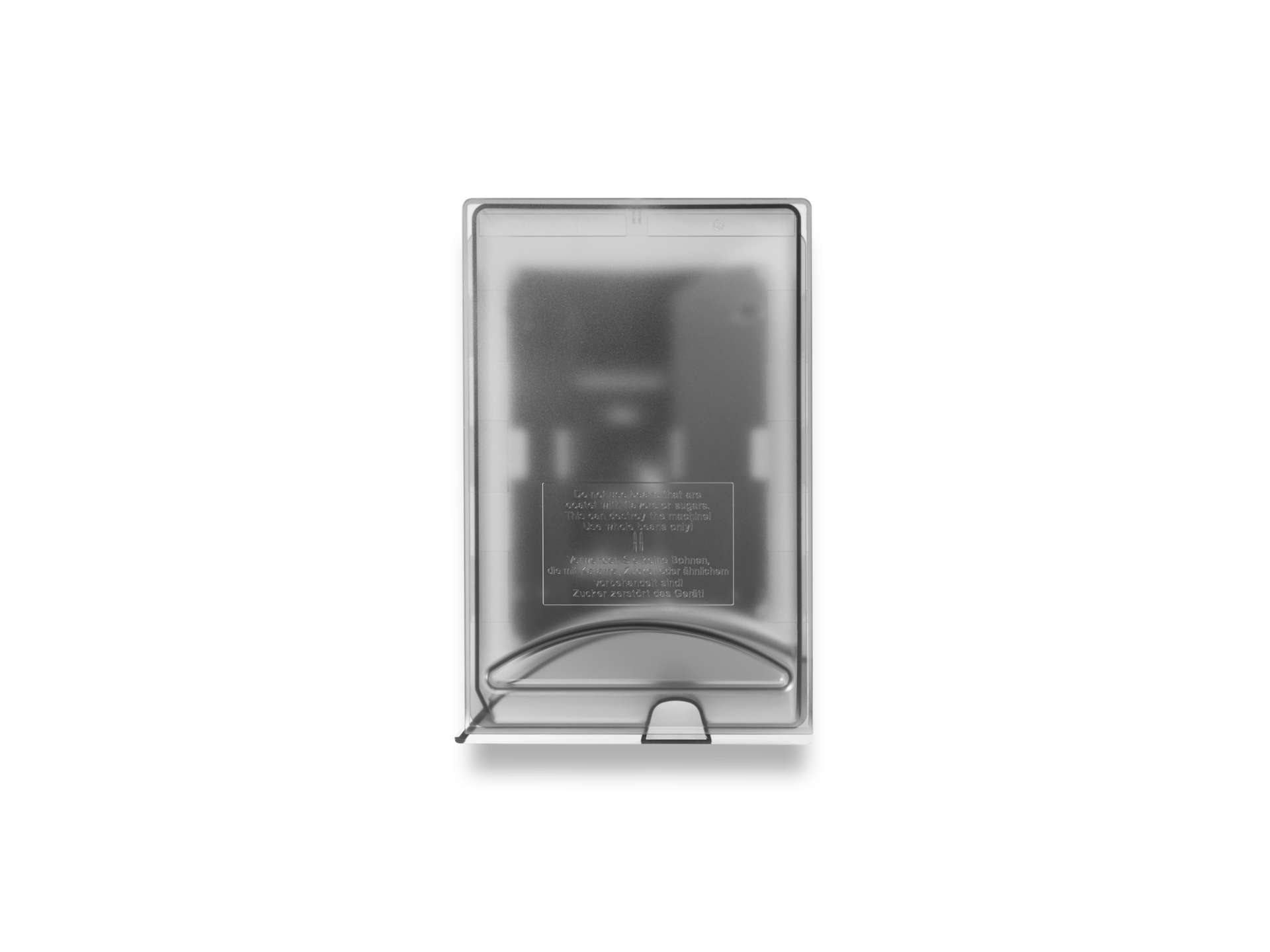 Spare parts - Domestic - Bean container Grey transparent - 3