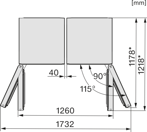 KS 4383 EDT CS Freestanding Refrigerator product photo Missing translation L