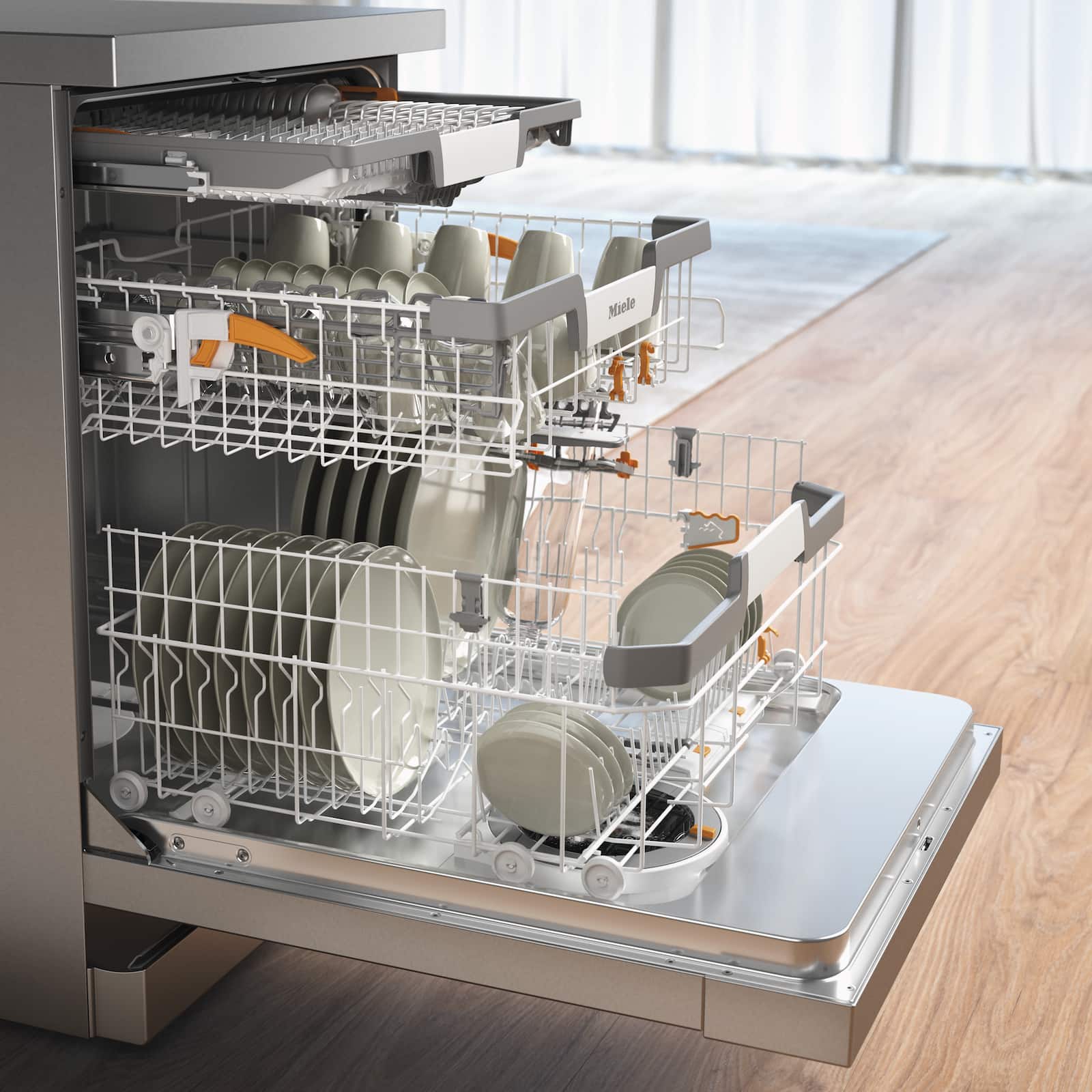 Dishwashers - G 7600 SC AutoDos Stainless steel/CleanSteel - 4