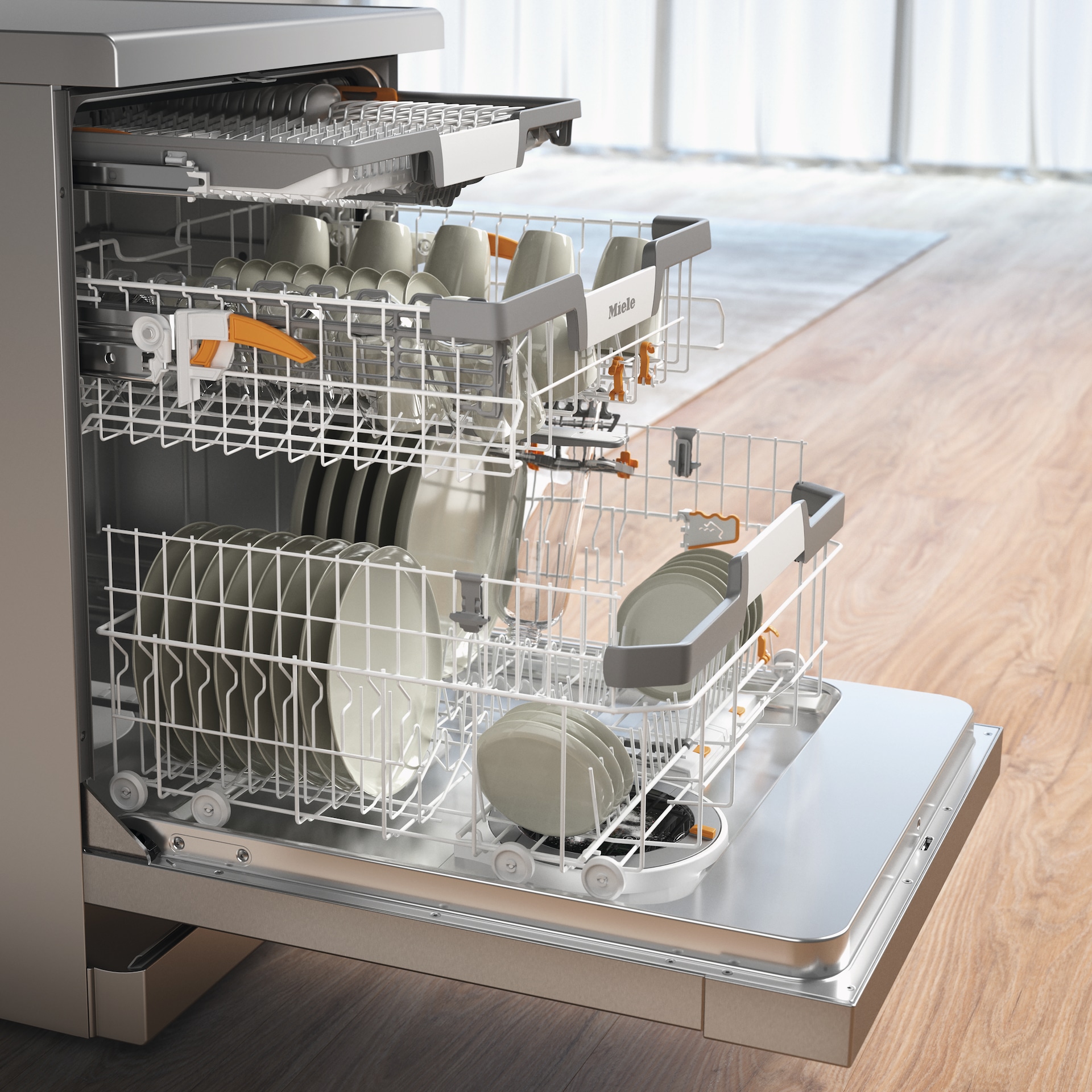 Dishwashers - G 7130 SC Front AutoDos CleanSteel front - 4
