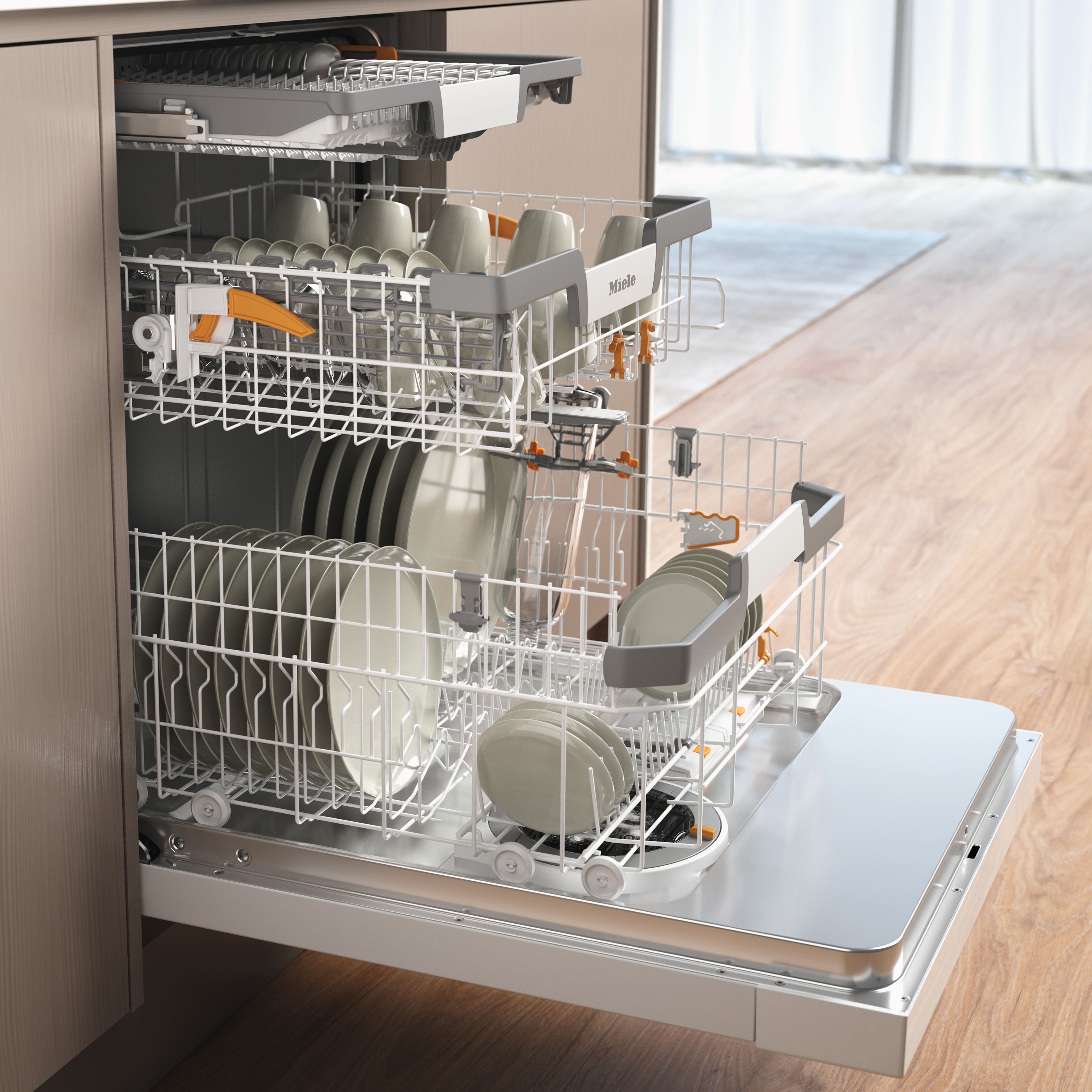 Miele - G 7605 SCU XXL AutoDos Brilliant-valkoinen – Astianpesukoneet - 3