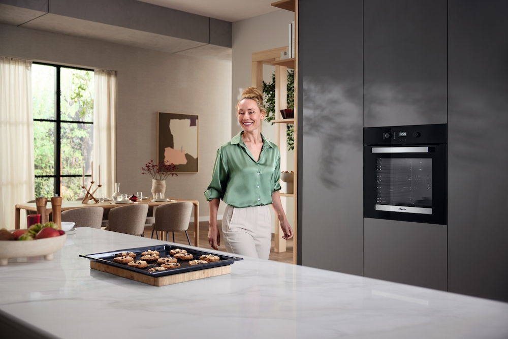 Ovens / Range cookers - H 2455 BP ACTIVE Obsidian black stainless steel effect - 4