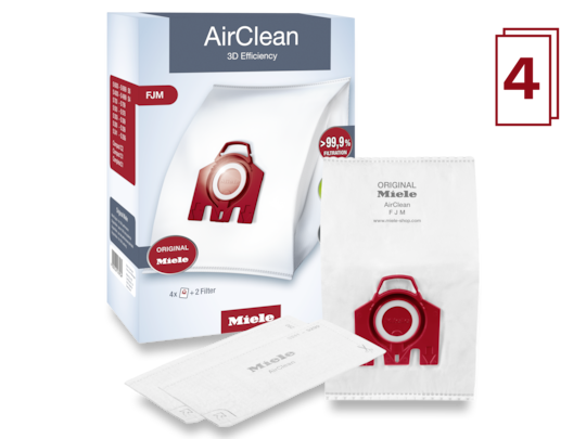 Miele 10408420 XXL Pack HyClean 3D FJM, Vacuum Cleaner Bags, Reliably Keeps  Dust inside the Vacuum Cleaner