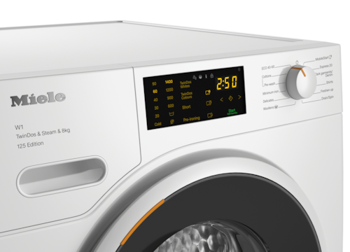 8kg TwinDos veļas mašīna ar SteamCare funkciju un WiFi (WWB680 WCS 125 Edition) product photo Back View L
