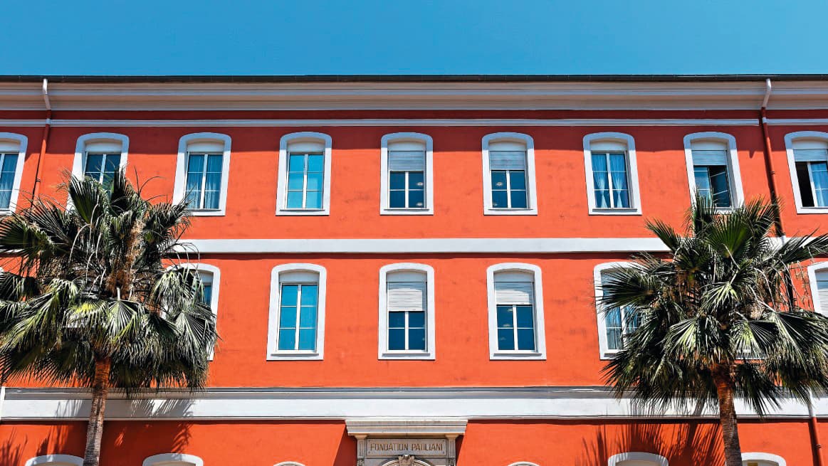 L'entrée de la Fondation Pauliani