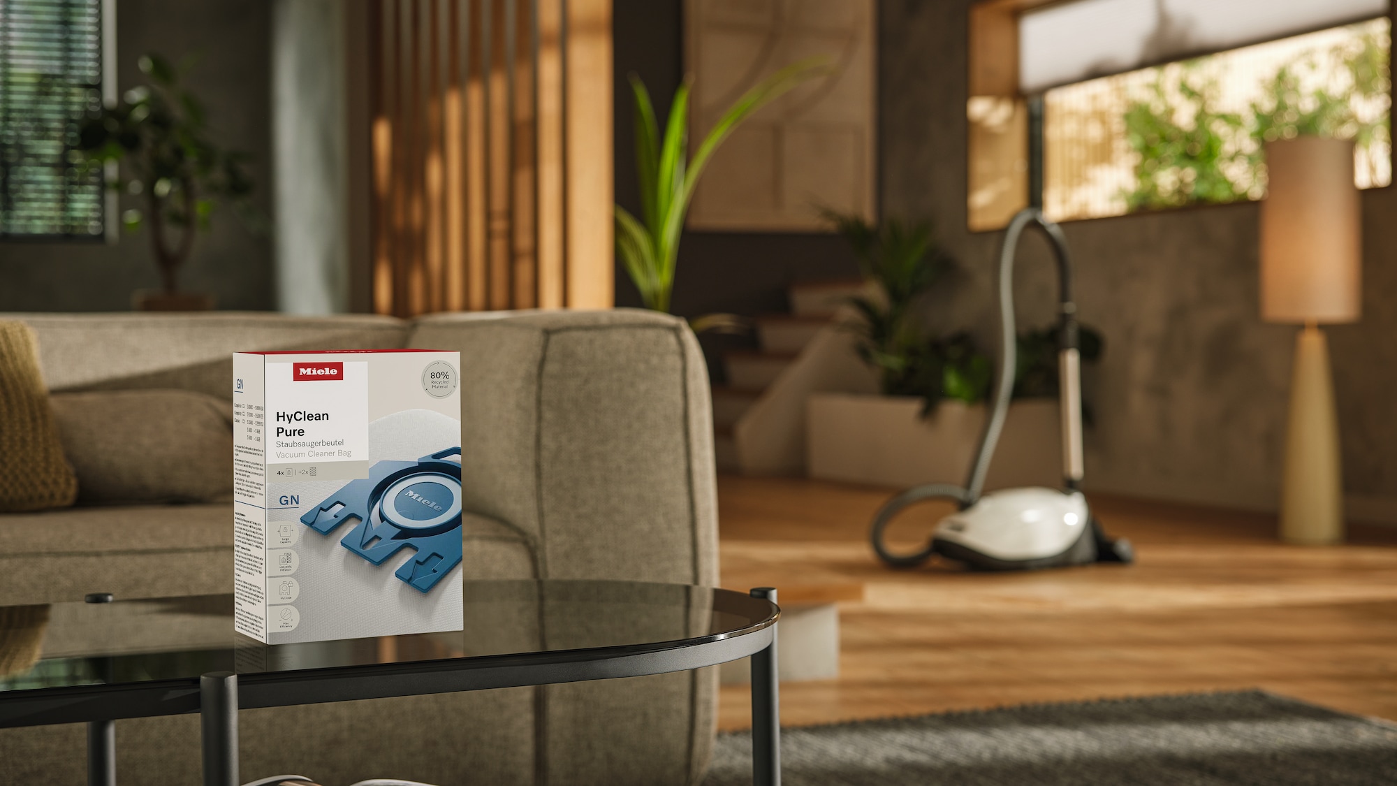 Miele UltraPhase in front of a Miele washing machine