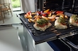 Pyrolytic Smart Oven with AirFry + Induction Cooktop + Slimline Rangehood product photo Laydowns Back View S