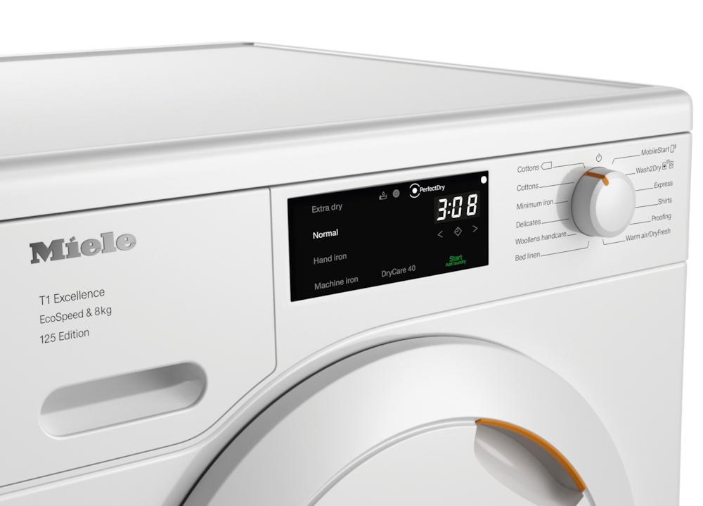 Tumble dryers - TEC665WP 125 Edition Lotus white - 4