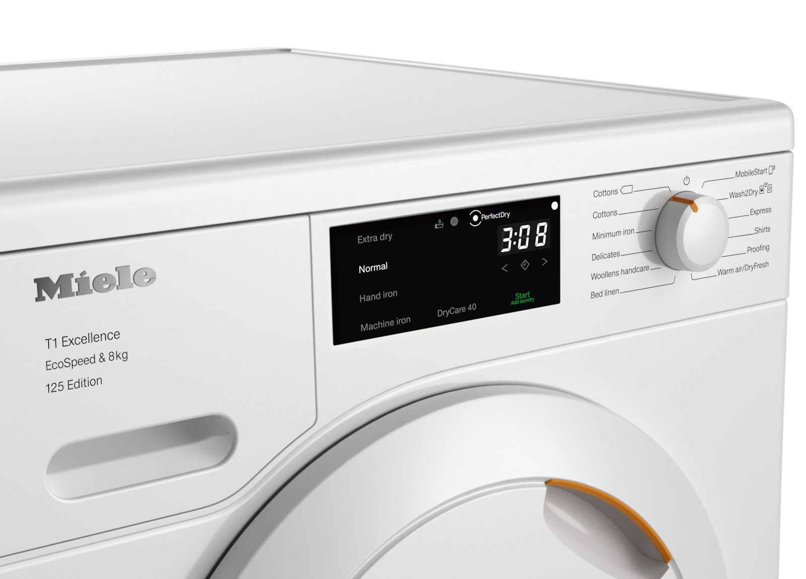 Tumble dryers - TEC665WP 125 Edition Lotus white - 4