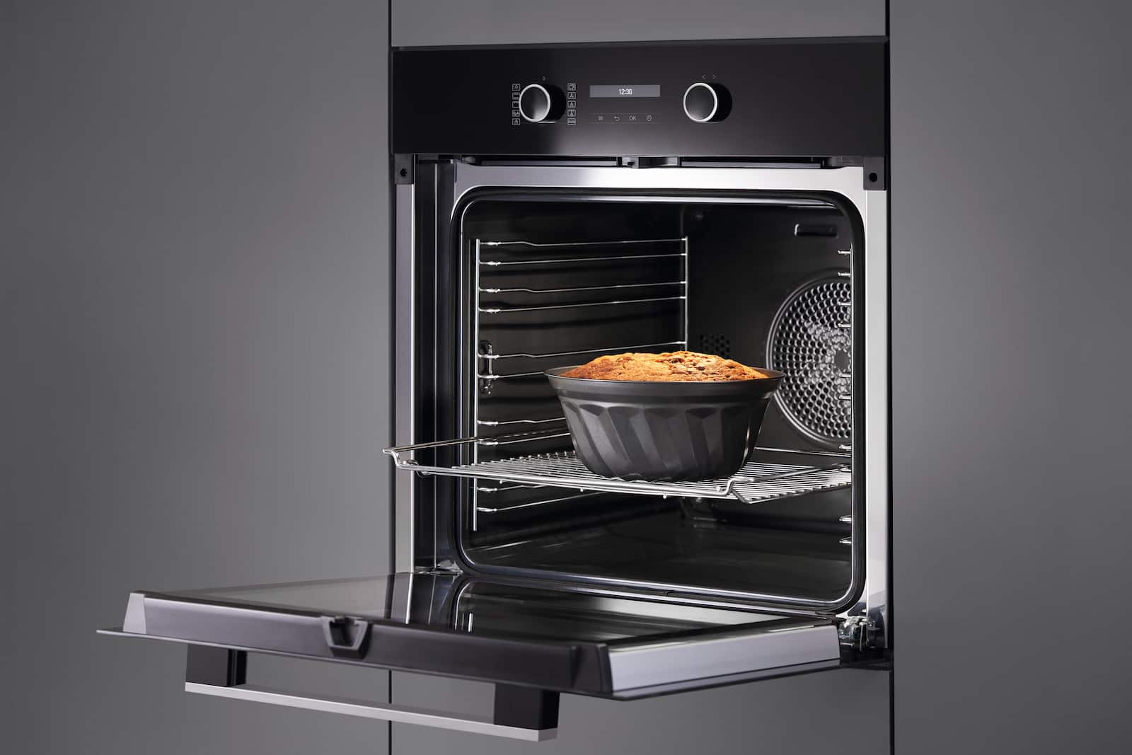Ovens / Range cookers - H 2465 BP ACTIVE Obsidian black stainless steel effect - 4