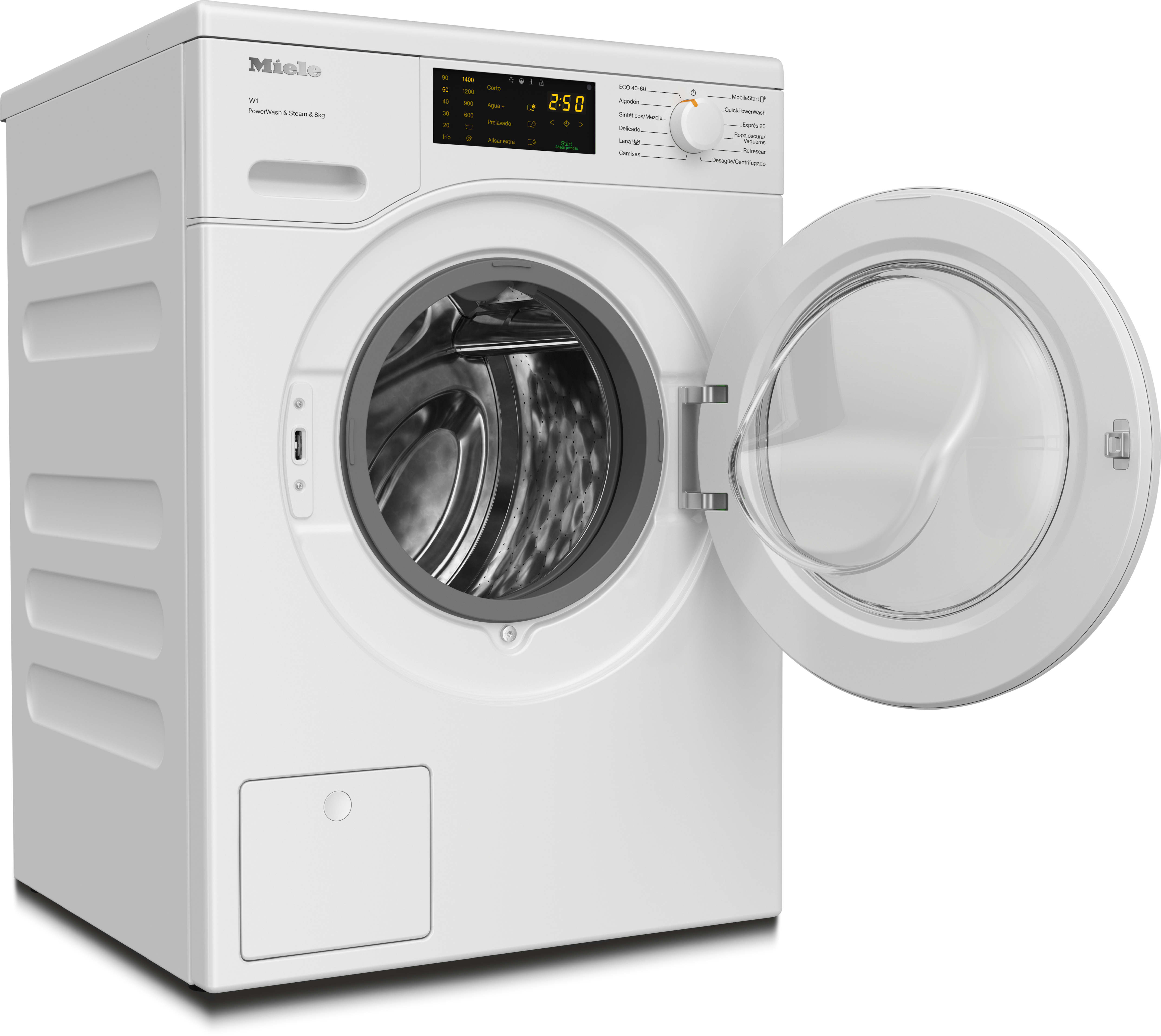 Miele - WCB380 WCS PWash&Steam&8kg Blanco loto – Lavadoras - 2