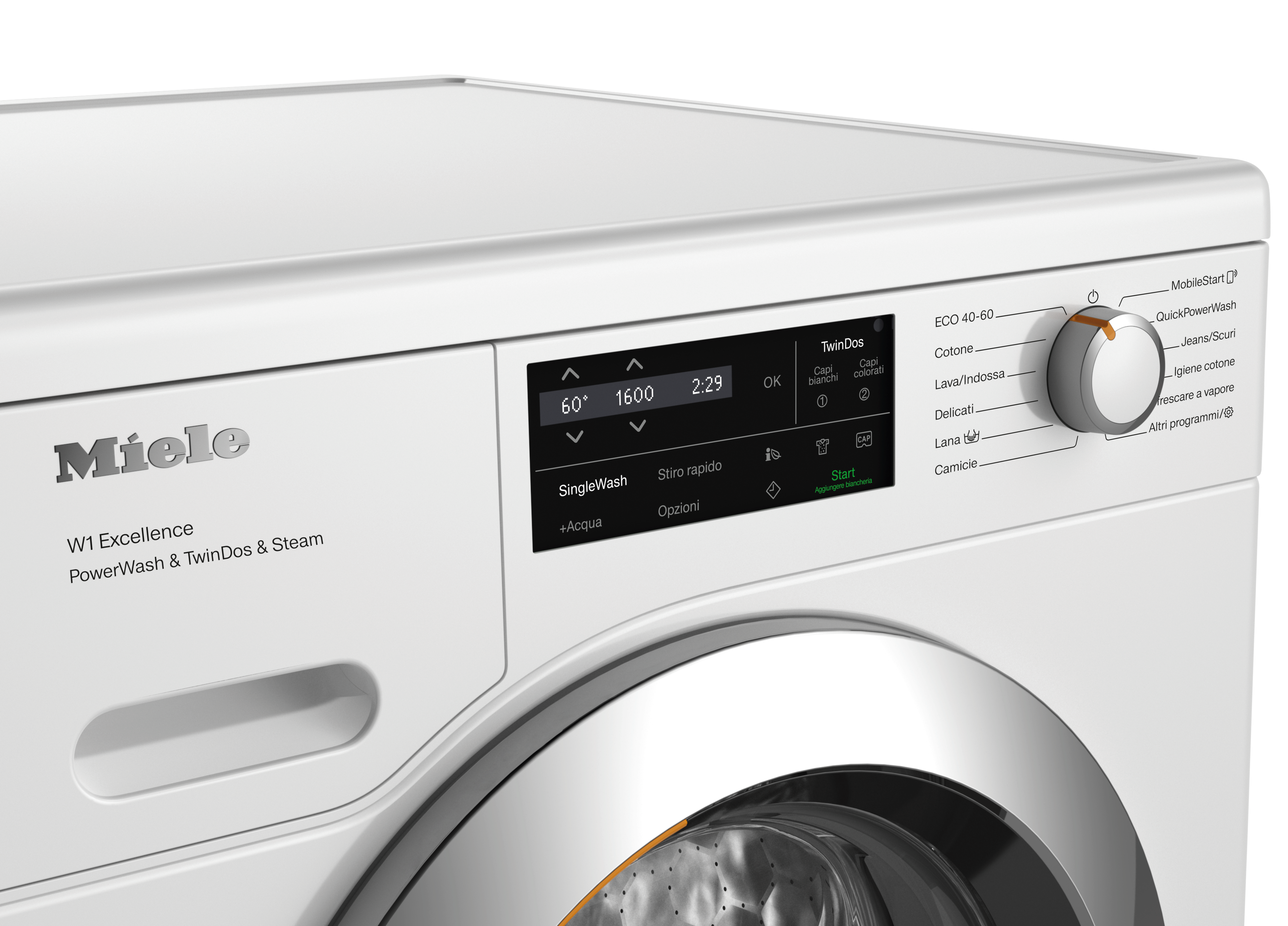 Miele - WEI885 WCS PWash&TDos&Steam bianco loto – Lavatrici - 3
