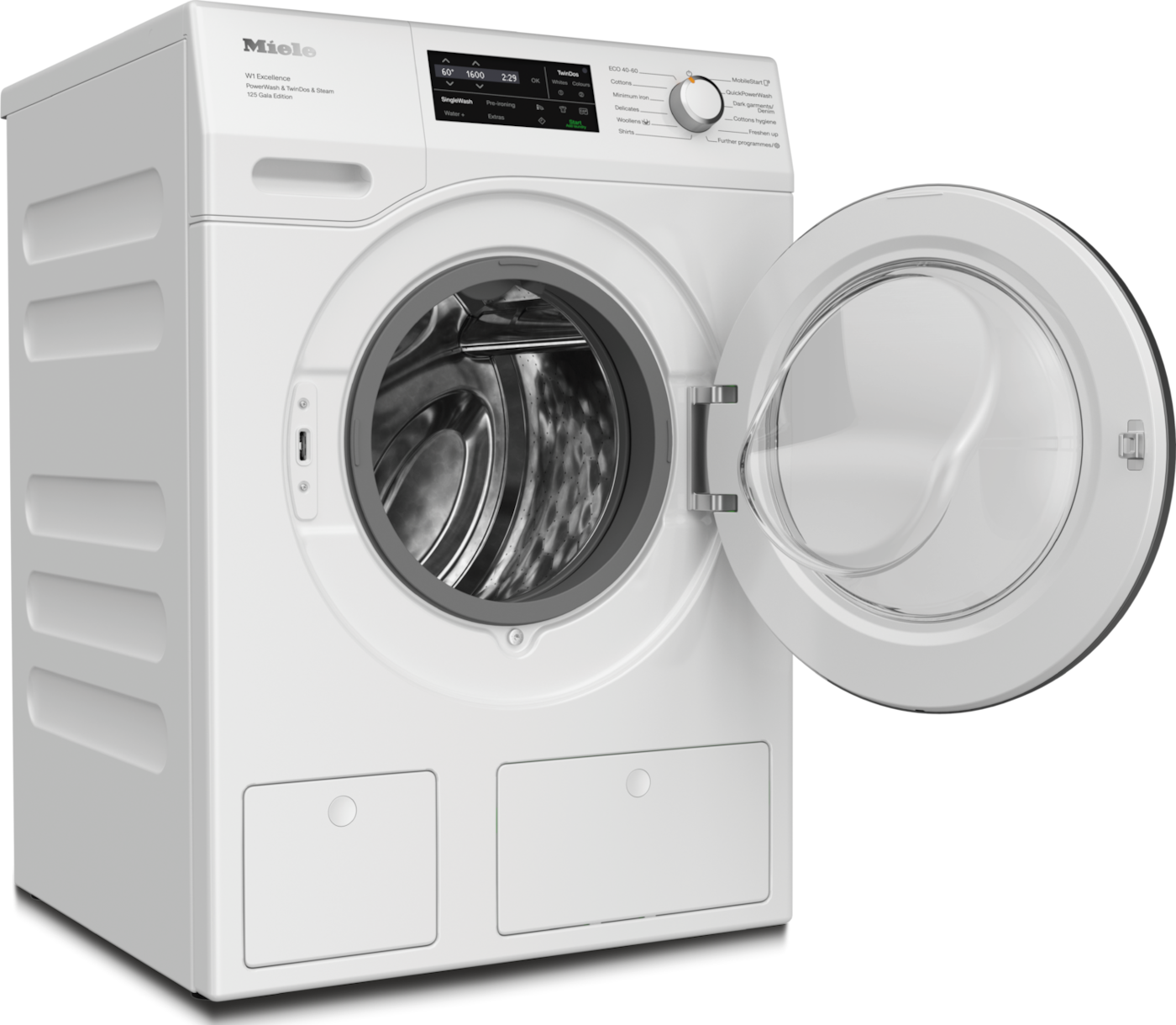 9kg TwinDos veļas mašīna ar PowerWash un SteamCare funkcijām (WEI895 WCS 125 Gala Edition) product photo Front View2 ZOOM