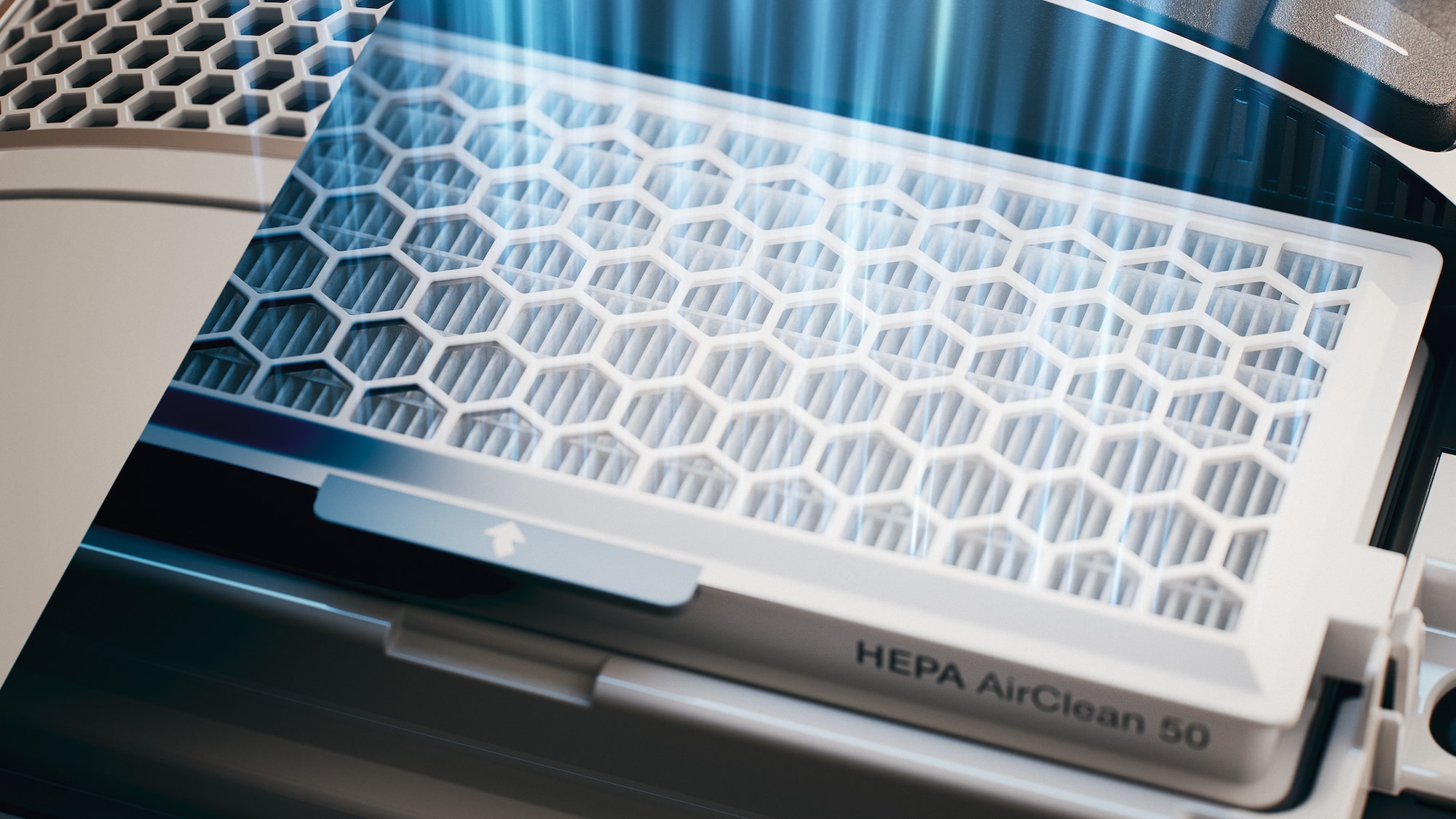 Image of a HEPA vacuum cleaner filter