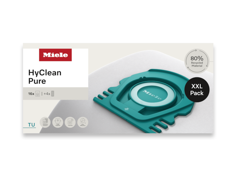 16 HyClean Pure TU vacuum cleaner bags at a special price