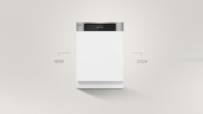 Zmywarka Miele Professional z serii MasterLine PFD 404 na neutralnym tle. 