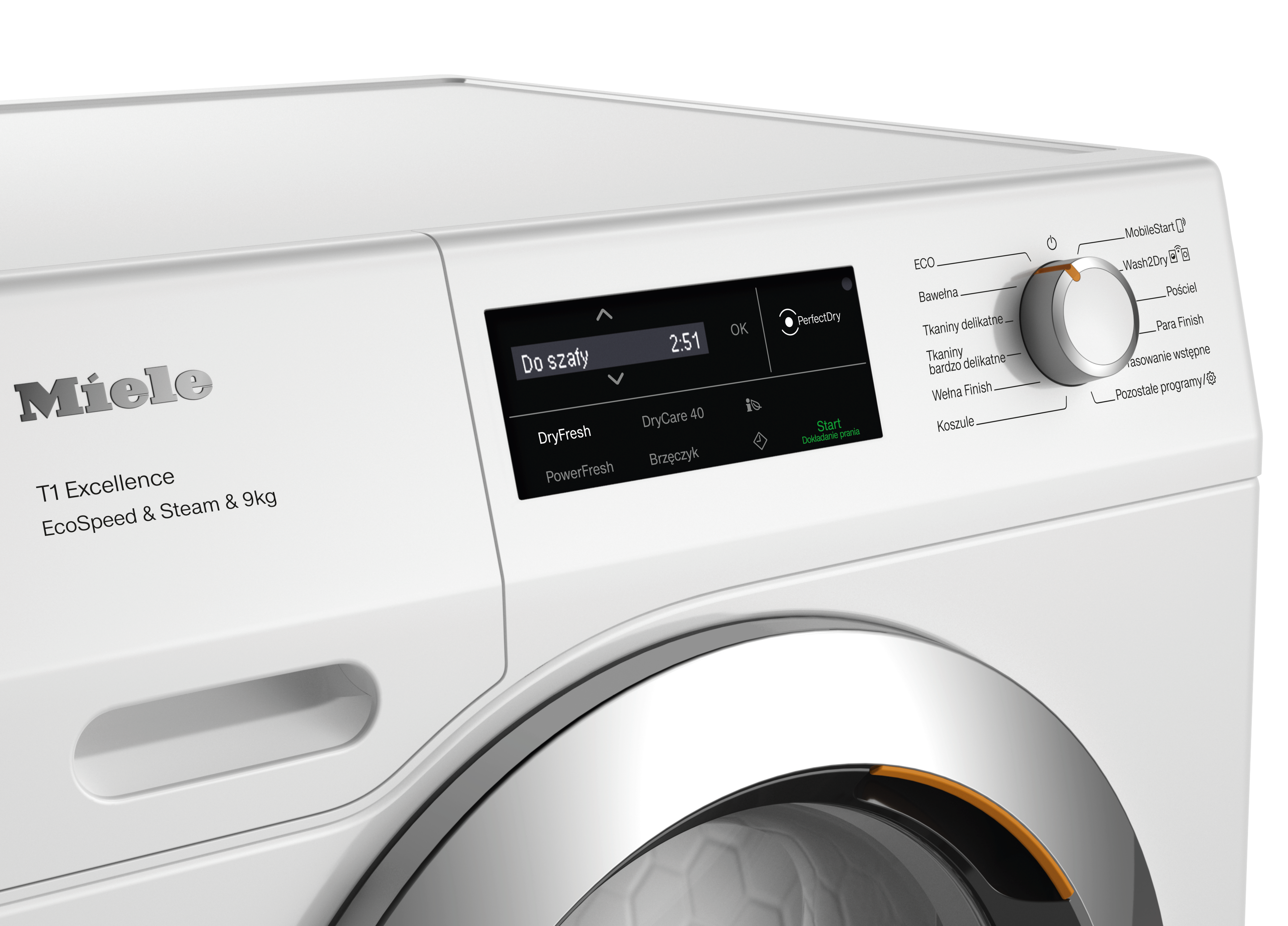 Miele - TEL695WP EcoSpeed&Steam&9kg Biały lotos – Suszarka - 3