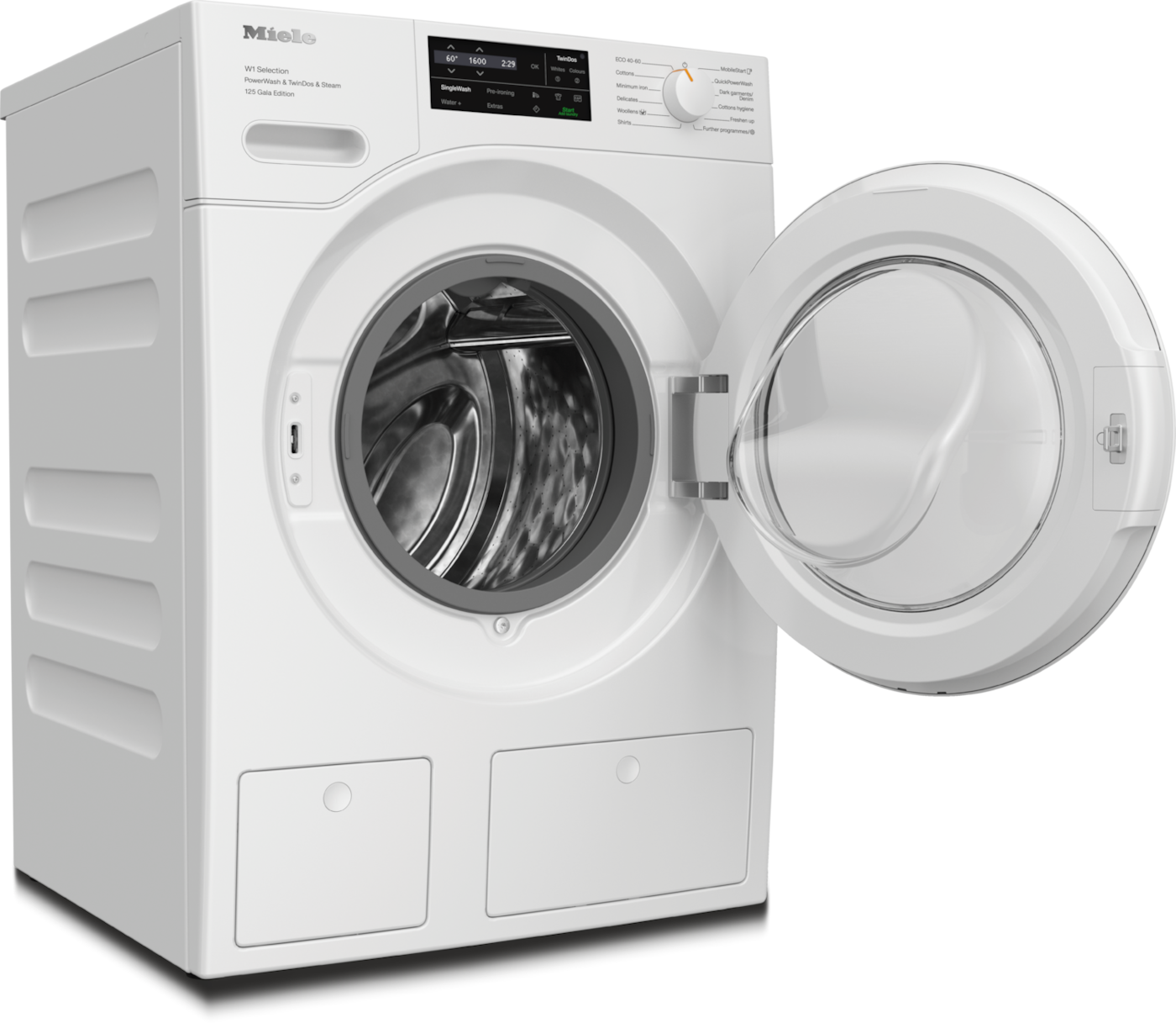 9kg TwinDos veļas mašīna ar PowerWash un SteamCare funkcijām (WSI883 WCS 125 Gala Edition) product photo Front View2 ZOOM