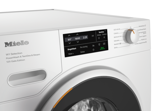 9kg TwinDos veļas mašīna ar PowerWash un SteamCare funkcijām (WSI883 WCS 125 Gala Edition) product photo Back View L