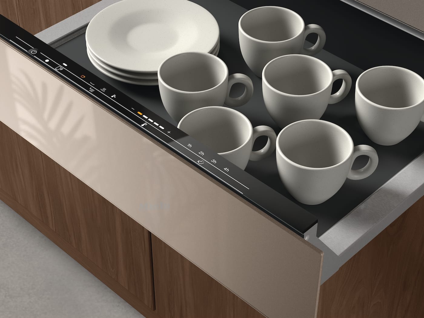 Miele ESW 7010 14 cm high gourmet warming drawer without handle