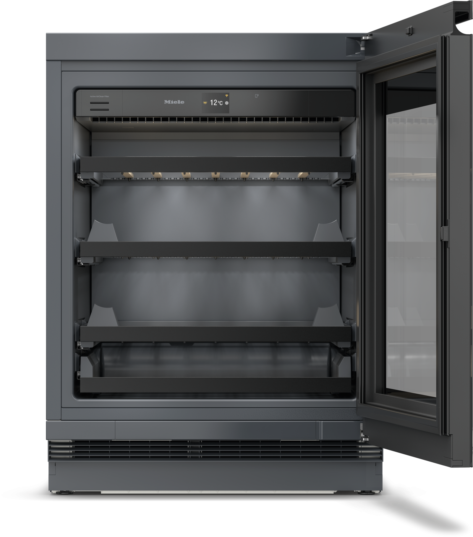 Réfrigérateurs/congélateurs - KWTUS 7054 F Noir obsidien (verre) - 2