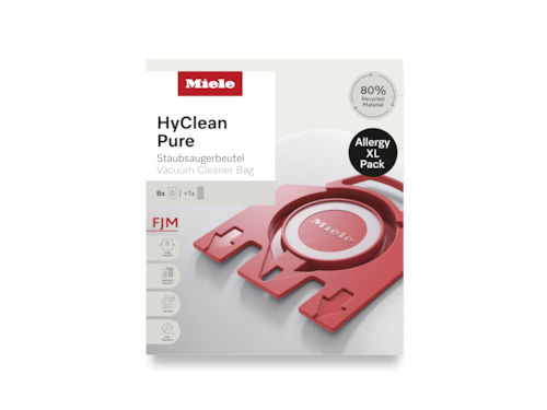 HyClean Pure FJM XL dulkių siurblio maišeliai + HEPA AirClean filtras product photo