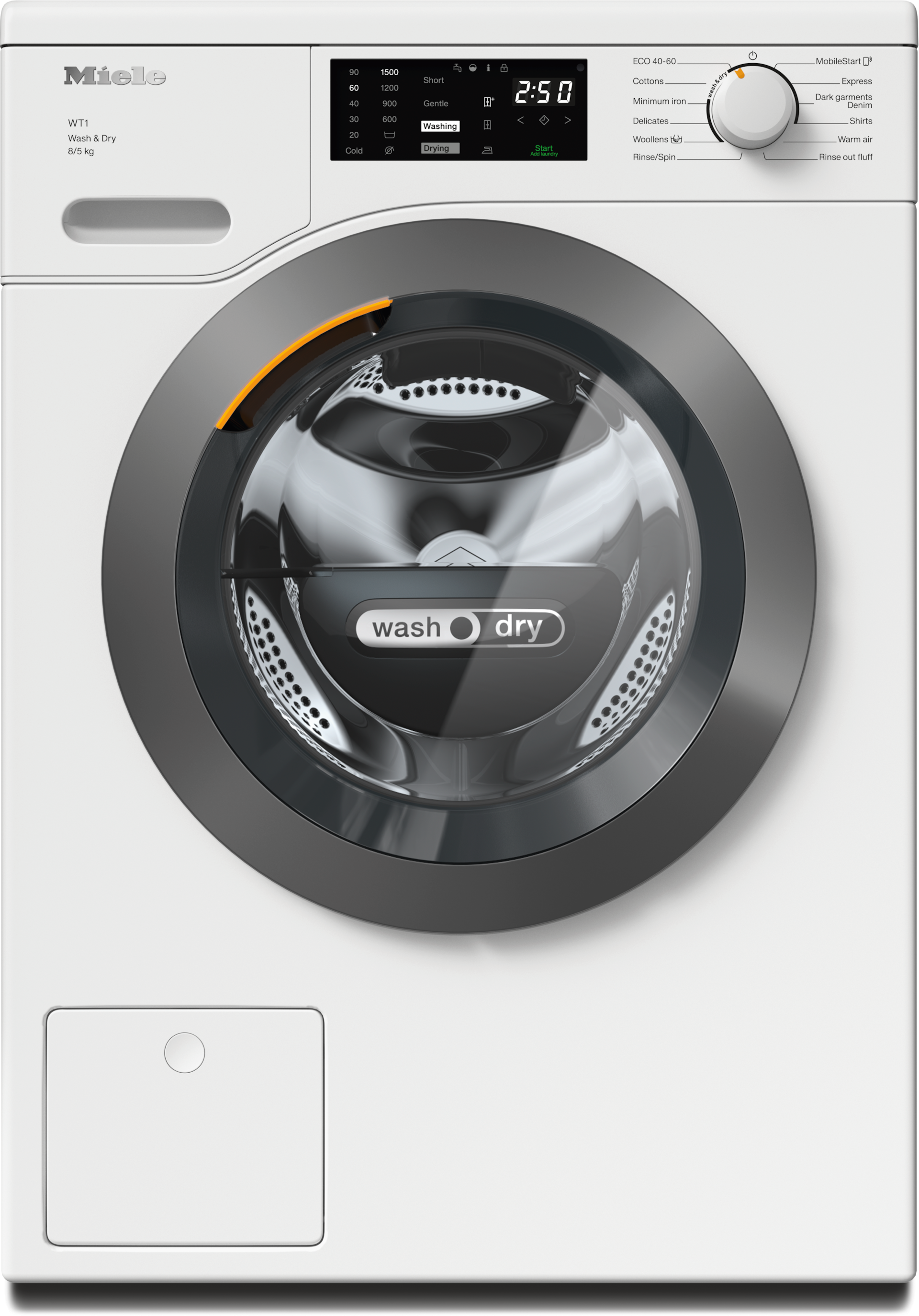 Washing machines - WTD160 WCS 8/5 kg Lotus white - 1