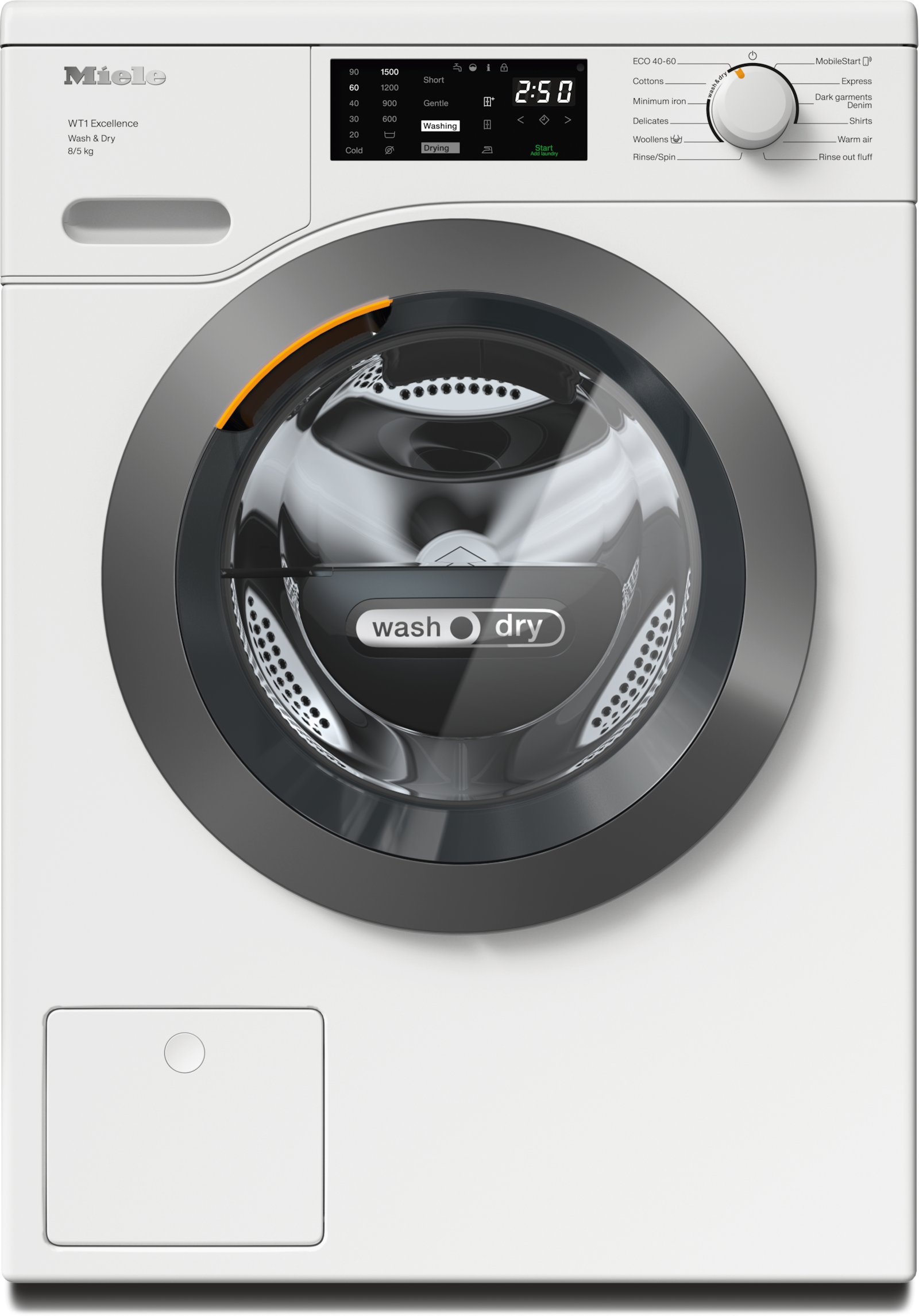Washing machines - WTD165 WPM 8/5kg Lotus white - 1