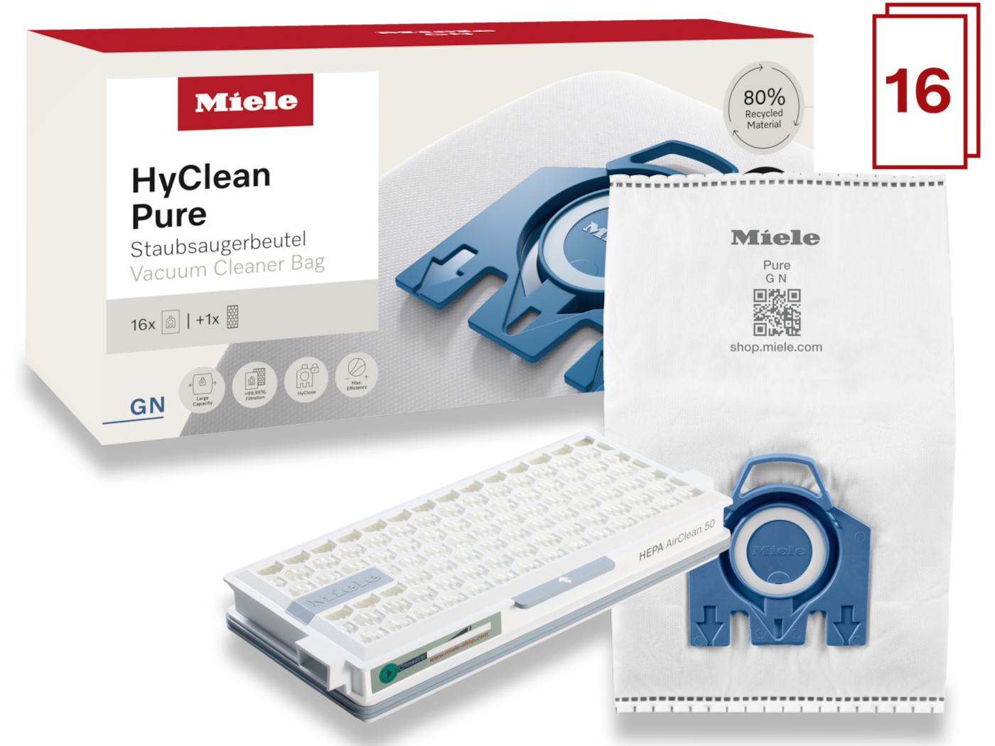 Hygiene XXL-Pack GN HyCl.Pure 50 product photo Front View ZOOM