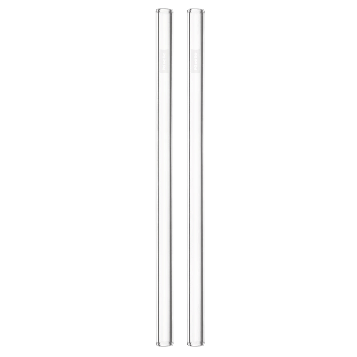 Miele glass drinking straws (set of 2) product photo Front View ZOOM